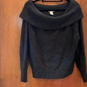 Beautiful grey off the shoulder sweater from H&M